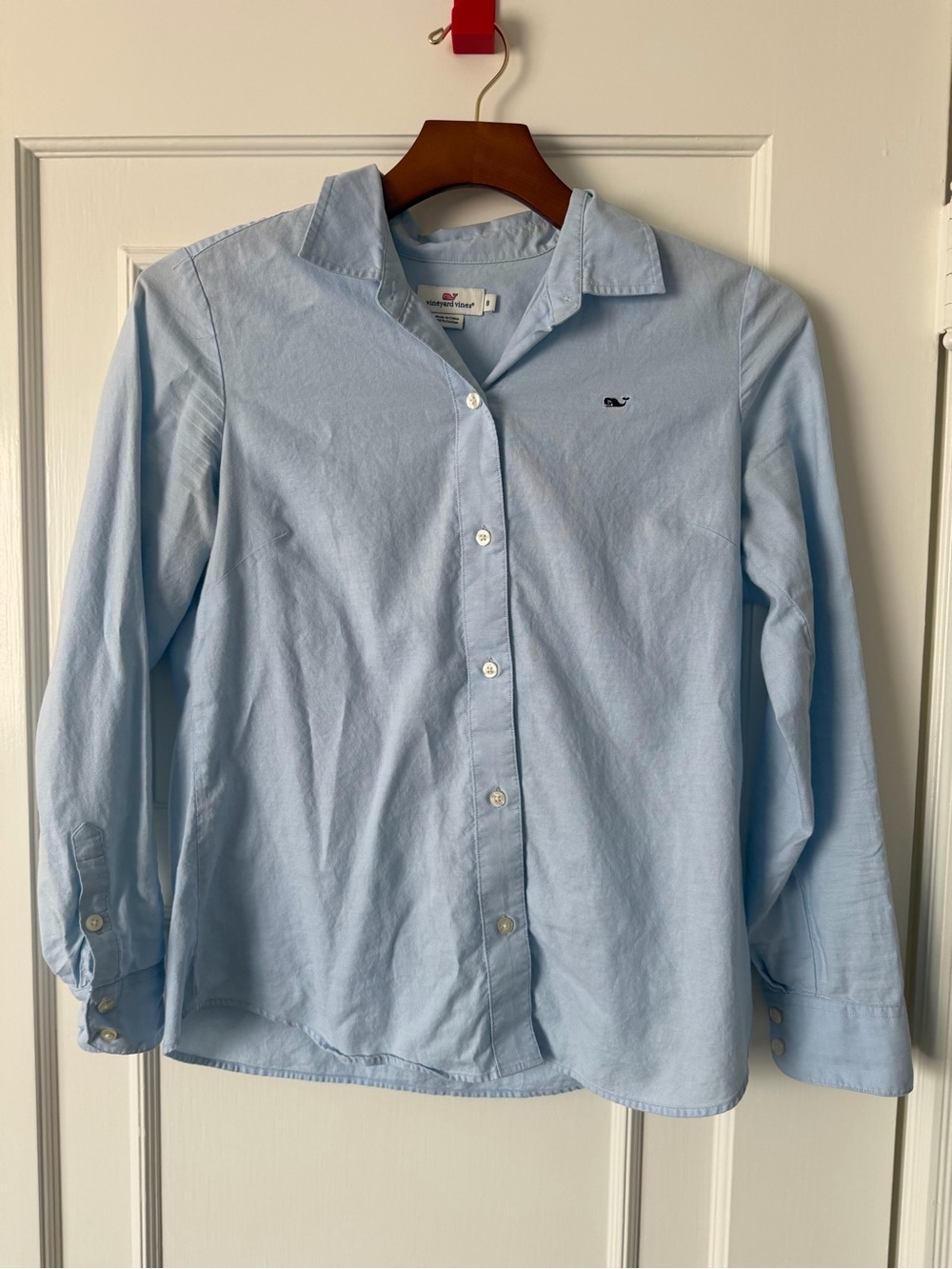 Women's Vineyard Vines Light Blue Shirt in Size 8